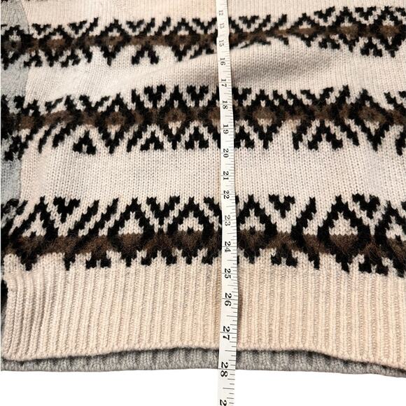 All Saints Catalina Wool Alpaca Blend Fair Isle Style Pullover Knit Sweater, S - Picture 7 of 10
